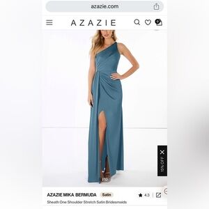Azazie Mika Stretch Satin Dress
Dress Color: Bermuda